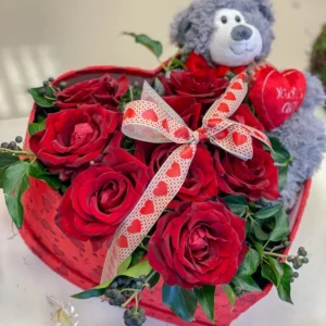 valentine heartbox rose bear IMG 9454 SQ